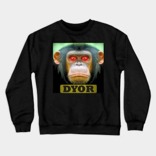 Funny Monkey Humorous Apes Animals memes Crewneck Sweatshirt